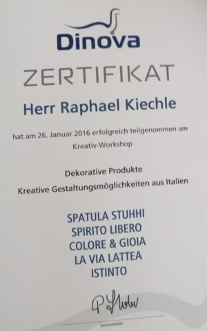 Dinova Zertifikat 2016